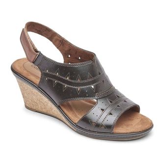 Cobb Hill Janna Perf Sling Sandal In Black