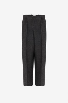 Toteme Weite Bundfaltenhose aus Flanell