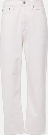 A Gold E 90s Crop mid-rise straight jeans