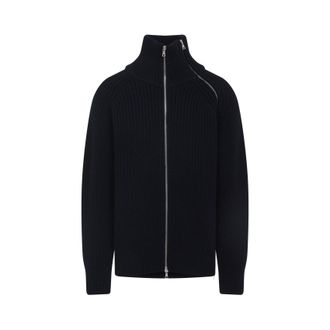 Dries Van Noten Black Monty Bis Wool Pullover-Uomo