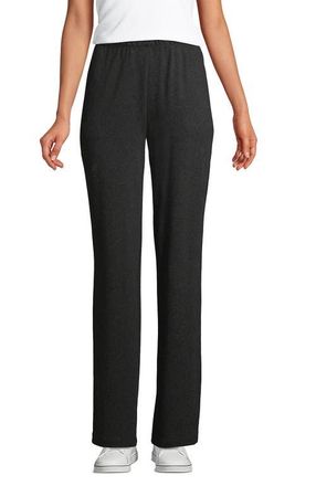 Lands End Sport Knit High Rise Pants in Dark Charcoal Heather at Nordstrom, Size X-Small Short