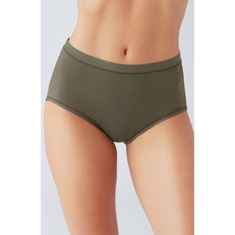 Wacoal Understated Cotton Blend Briefs in Bungee Cord at Nordstrom, Size Medium