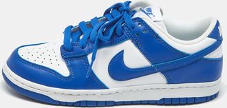Nike Blue/white Leather Dunk Low Sp Kentucky Sneakers