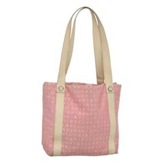 Bulgari Pre-owned Canvas shoulder-bags - Dames - Pre-owned - Roze - Maat: ONE Size Leer