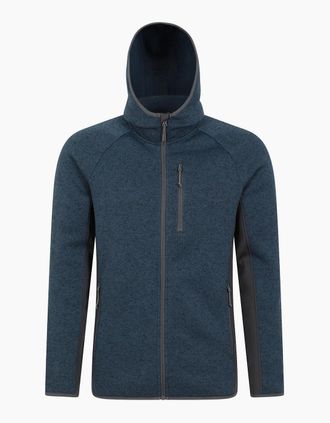 Mountain Warehouse Mens Mountain Warehouse Mens Treston Fleece Hooded Hoodie - Navy - Size: 36