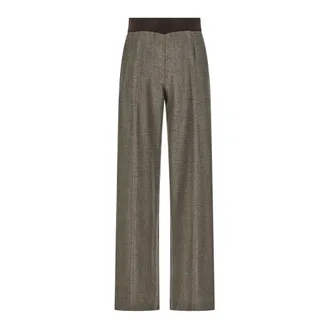 PANICALE Pantaloni Larghi - - Trousers - Donna - Marrone - S