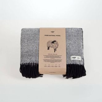 OEM Manta De Lana Hop Design - Ruru (negra)