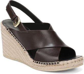Vince Georgia Espadrille Wedge Sandal in Ganache at Nordstrom, Size 8.5