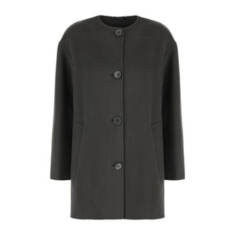 Max Mara Cappotti - female - Max Mara - Single-Breasted Coats - Gray - S - Coats