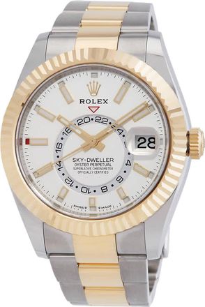 Rolex Sky-Dweller GMT Automatic Chronometer White Dial Mens Watch 336933-0005