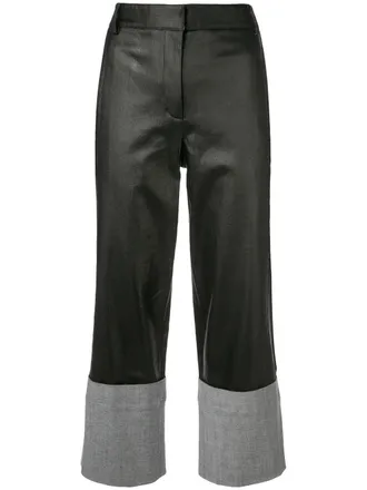 Tibi Pantaloni taglio straight - Nero