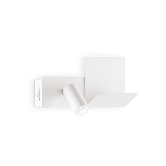 Ideal Lux L&aacute;mpara de pared blanca L 190 x H 130 x P min 75 - max 105 mm