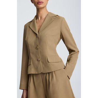 Kenneth Cole Slim Fit Blazer in Moss Taupe at Nordstrom, Size 8