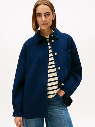 Tommy Hilfiger Wool Blend Pocket Regular Shacket