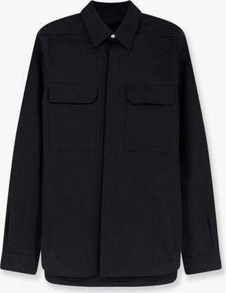 Rick Owens Camicoa Overshirt in cotone certificato - RICK OWENS - gender_Man
