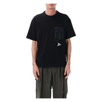 And Wander T-Shirts, male, Black, Size: XL Pocket Tee