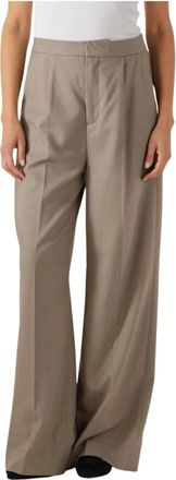 Copenhagen Muse Broeken, Dames, Beige, XL, Polyester, Tailor Broek