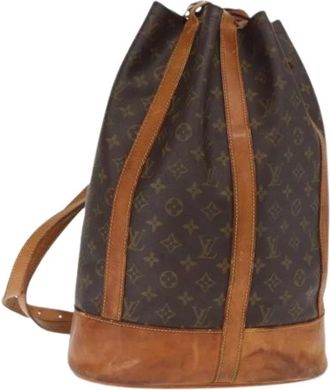 Louis Vuitton Pre-owned Bucket Bags, female, Brown, Size: ONE SIZE Pre-owned Canvas Bucket Bag