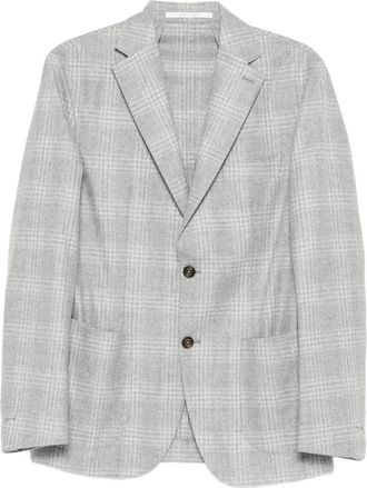 Eleventy Geruite blazer - Grijs