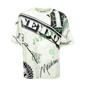 Moschino All Over Dollar T-shirt - male - Moschino - T-Shirts - Multicolor - XL - Tops