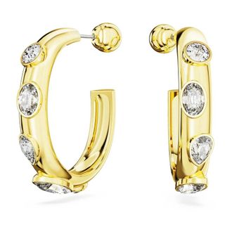 Swarovski Dames Creolen Witgoud Dextera 5663261 - Dames - Oorbellen - Geel - ONE Size - Accessoires