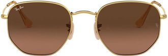 Ray-Ban Sunglasses Rb3548 N 912443 Hexagonal Gold/Brown Gradient Unisex