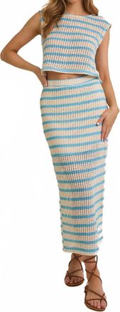 Gilli Coastal Charm Two Piece Set In Blue