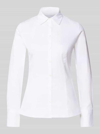 HUGO BOSS Hemdbluse mit 3-Knopf-Manschetten Modell The Fitted in Weiss, Gr&ouml;&szlig;e 36