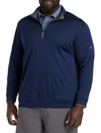 adidas Big & Tall 1/4-Zip Performance Pullover in Navy at Nordstrom, Size Xx-Large