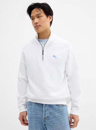 Tommy Bahama Mens Montego zip-neck sweatshirt