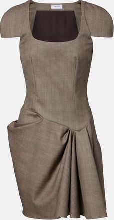 Alexander McQueen Draped gathered minidress