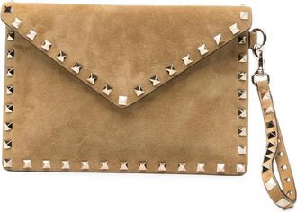 Valentino Garavani Rockstud Wrist-strap Clutch Bag