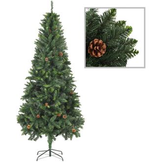 vidaXL &Aacute;rbol De Navidad Artificial Con Conos De Pino 210 Cm Verde