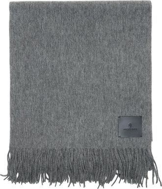 Anine Bing Womens Augustina Scarf Gray Wool