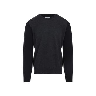 Maison Margiela Grey Black Wool Sweater
