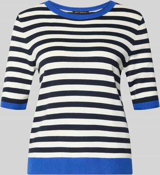 Betty Barclay Strickshirt aus Viskose-Mix mit Rundhalsausschnitt in Marine, Gr&ouml;&szlig;e 36