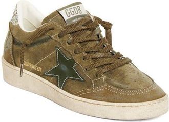Golden Goose Ball Star Low Top Sneaker in Olive Green/Gold at Nordstrom, Size 10Us