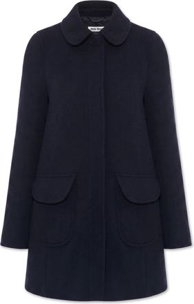 Moschino Cappotto in lana - - Coats - Donna - Blu - S