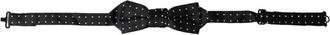 Dolce & Gabbana Bowties, male, Black, Size: ONE SIZE Silk Polka Dot Adjustable Neck Papillon Bow Tie