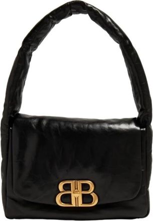 Balenciaga Black Small Monaco Shoulder Bag