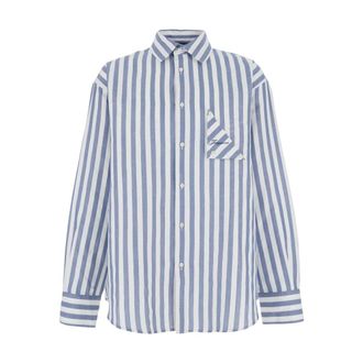 Jacquemus Casual Shirts, male, Blue, Size: XS Shirt with Classic Collar