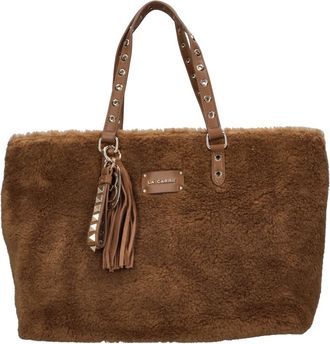 La Carrie Faux Fur Tote Bag - Dames - Tassen - Bruin - Maat: ONE Size Leer