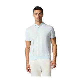 Brooks Brothers High Twist Cotton Ribbed Knit Polo - Heren - Truien - Blauw - Maat: 3XL Katoen