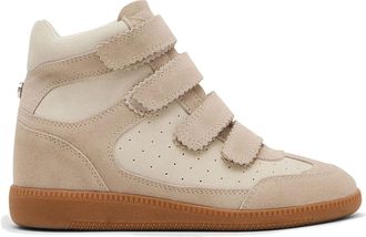 Steve Madden Womens Leather Mustang Trainer Beige Sneakers - Size UK 7