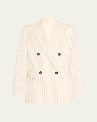 Brunello Cucinelli Brunello Cucinelli Beige Double Breasted