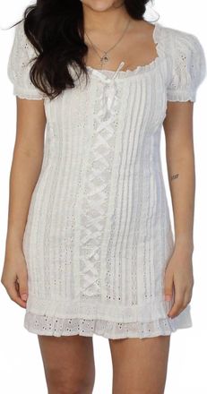 Amy Jane London Bella Mini Dress In White