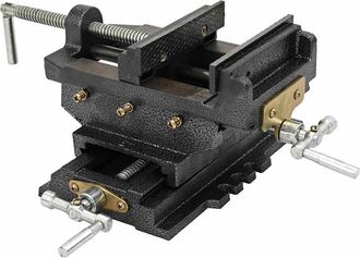 vidaXL Tornillo De Banco Manual Carro Transversal 150 Mm Vidaxl