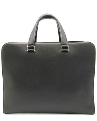 Louis Vuitton Grey Taiga Leather Briefcase (Authentic Pre-Loved)