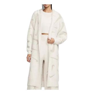 Nike (WMNS) Nike Sportswear Phoenix Cozy Boucle Long Knit Cardigan White FD4282-105