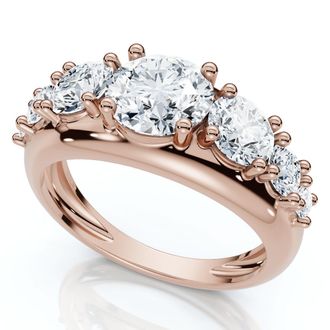 Pompeii3 2Ct TW Diamond Anniversary Stackable Wedding Ring 14k Gold Lab Grown